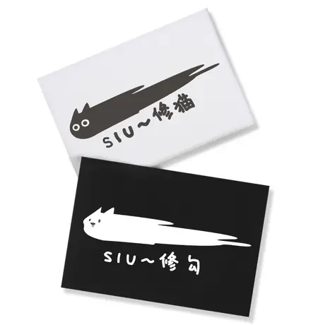 秀洛修猫修勾小猫小狗情侣款T恤打底短袖小众夏季圆领半袖情侣装商品大图