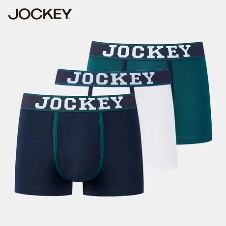 Jockey男士内裤纯棉50支平角四角内裤男大码男生春夏款运动内裤图片
