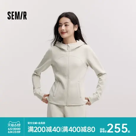 [商场同款]森马外套女修身运动风气质2025春新款紧身女装夹克百搭图片