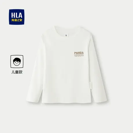 HLA/海澜之家panda wowo熊猫长袖T恤25春秋新亲子款长袖男女童商品大图