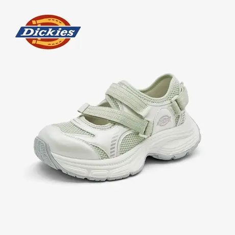 Dickies女鞋2025夏季新款网面运动休闲鞋女魔术贴厚底银色老爹鞋商品大图