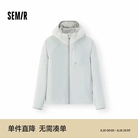 森马棉服女三防户外插肩袖修身连帽2025新款冬季发热抑菌轻薄内搭图片
