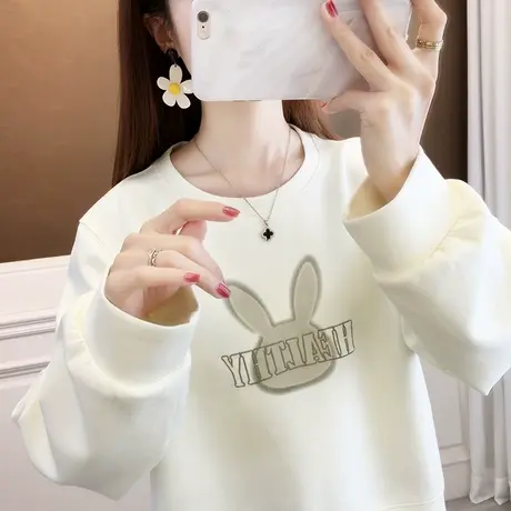 秋装卫衣女款春秋款薄款2023新款爆款短款小个子女士秋季学生上衣商品大图