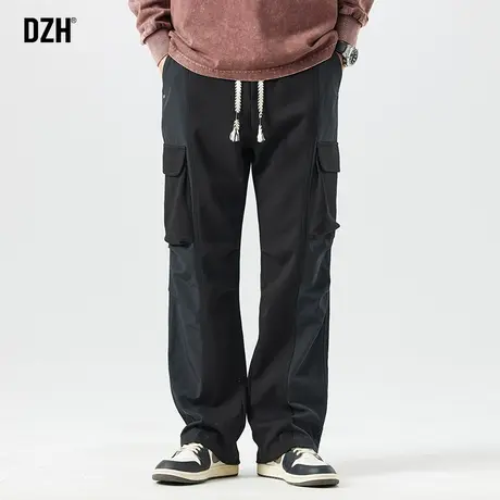 男士工装裤冬季男休闲裤男款2023年新款潮牌直筒裤休闲微喇裤男裤商品大图