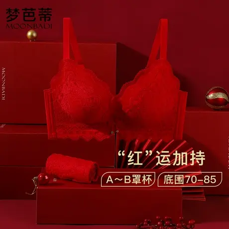 梦芭蒂小胸聚拢无钢圈内衣女套装收副乳防下垂收副乳文胸清樱暖阳图片