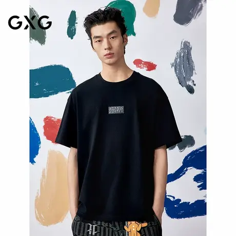 [商场同款]GXG男装圆领T恤联名款简约短袖针织25夏新品G25X442122图片