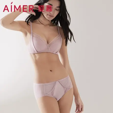 爱慕甄选内裤女棉质底裆中腰平角裤AM238511图片