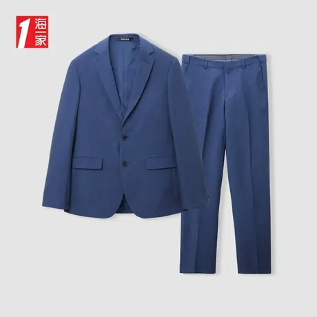 海一家宴会婚礼西服两件套2024春季质感有型男士礼服套装图片