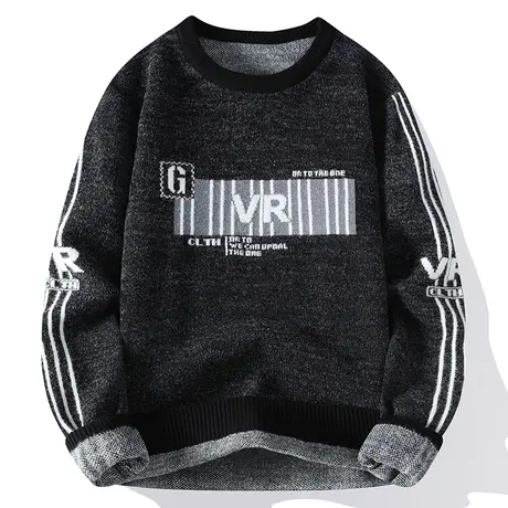 冬季13青少年厚毛衣12岁男孩初高中学生14打底针织衫15大童羊毛衫商品大图