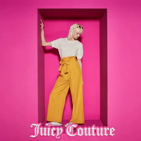 Juicy Couture橘滋女装新款高端品牌反季清仓女士纯色休闲裤商品大图