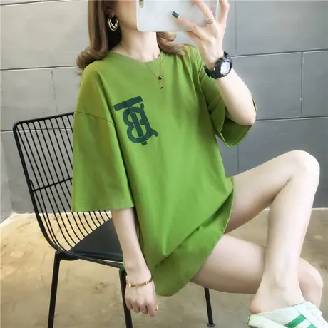 夏季新款小众设计感薄款上衣服别致甜酷宽松白色ins短袖T恤女装潮商品大图