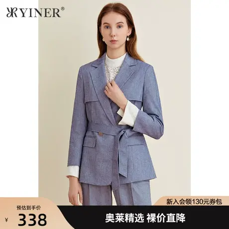 YINER音儿女装春季新款通勤简约复古短外套图片