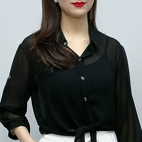 2022春夏新款大码雪纺开衫薄款外搭小外套夏季披肩防晒衣女空调衫图片