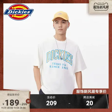 Dickies 工装春夏休闲印花短袖T恤 男女情侣宽松内搭图片