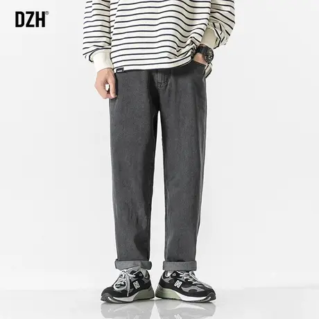 美式复古牛仔裤男士秋季纯棉直筒裤2023新款高街潮牌百搭休闲长裤商品大图