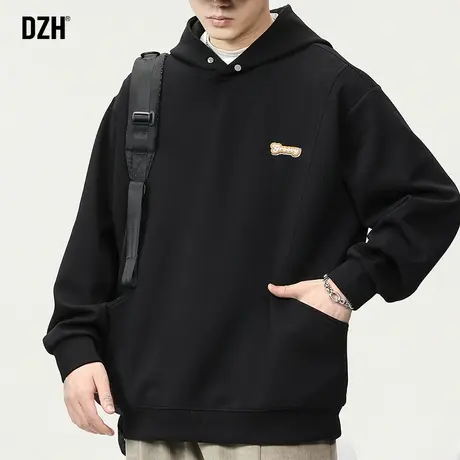 男士秋季潮牌卫衣男春秋季连帽2023新款宽松长袖上衣帽衫休闲外套商品大图