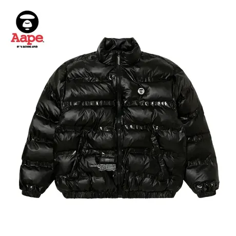 Aape旗舰店男装秋冬猿颜小章字母印花宽松厚款夹克外套7574XXJ商品大图