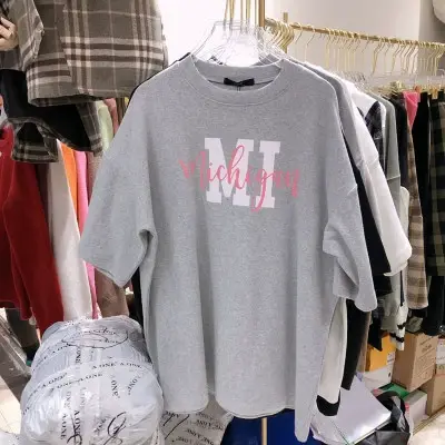 短袖t恤女夏装ins潮2023新款韩版原宿bf风宽松百搭半袖体恤上衣服图片