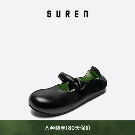 素人SUREN 2022春夏新款小众设计原创个性玛丽珍女鞋平底单鞋 217图片