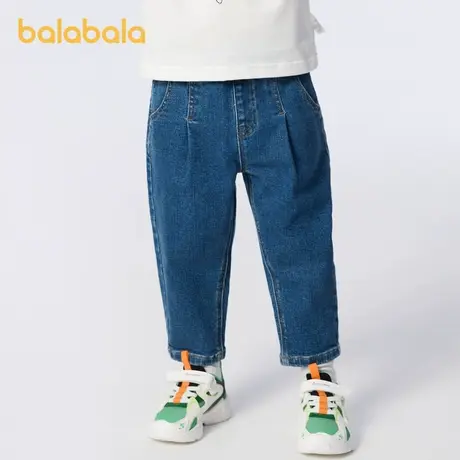 巴拉巴拉长裤男幼童春季新款简约休闲百搭牛仔裤时尚洋气萝卜裤图片