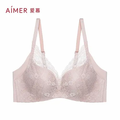 爱慕韵律夏内衣女无钢圈软支撑中厚模杯隐孔文胸AM177721S商品大图