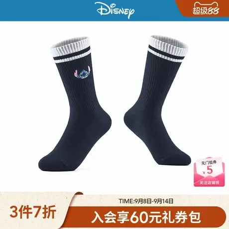 【迪士尼系列】热风2025年秋季新款女士史迪奇趣味高帮袜-DSN商品大图