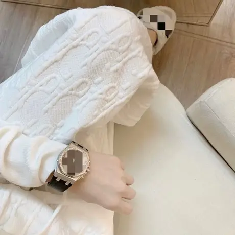 潮流提花白色裤子女2023年春夏新款字母宽松直筒长裤百搭阔腿裤图片