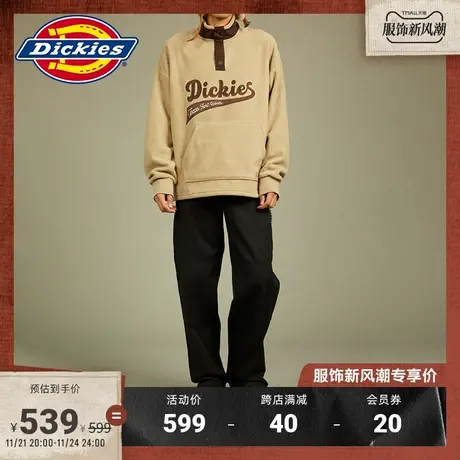 Dickies 春夏摇粒绒立领慵懒风美式卫衣 休闲运动保暖宽松图片