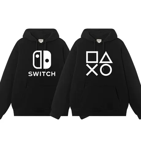 秀洛任天堂周边衣服switch游戏外套加厚加绒连帽卫衣男女潮流外衣商品大图