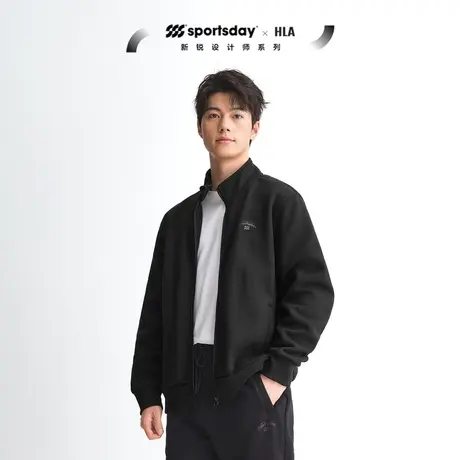 HLA/海澜之家sportsday马术运动卫衣23秋冬新款智慧绒加绒加厚男图片