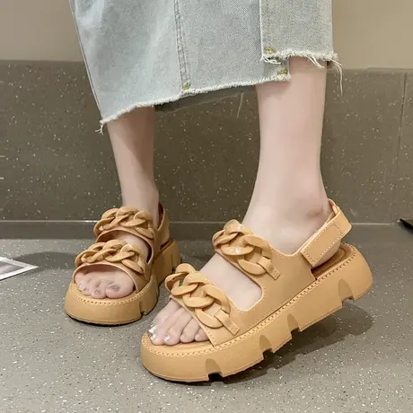 凉鞋女款夏季时尚网红2303新款拖鞋外穿软底海边沙滩鞋高级感百搭商品大图