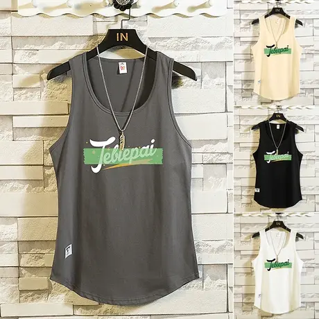 背心男夏季薄款坎肩无袖t恤潮流ins运动篮球健身跑步训练速干冰丝图片