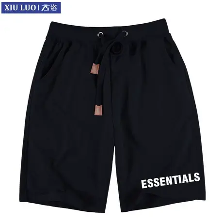 秀洛ESSENTIALS FEAR OF GOD 高街五分裤子男宽松抽绳FOG短裤夏季图片