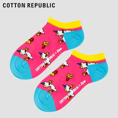Cotton Republic/棉花共和国女士船袜ZOE合作款漫画情侣休闲短袜商品大图