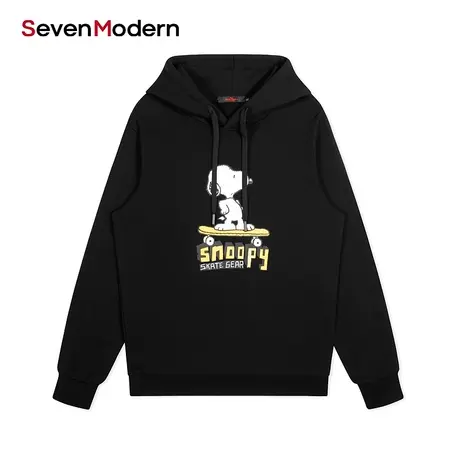 【清仓商场同款】柒牌潮牌SevenModern史努比联名时尚潮流卫衣商品大图