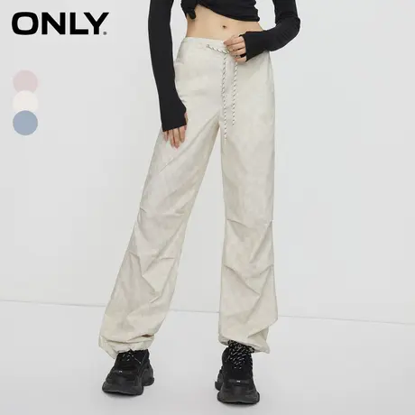 ONLY2023秋季新款时尚宽松显瘦抽绳满印休闲裤女|123314013商品大图