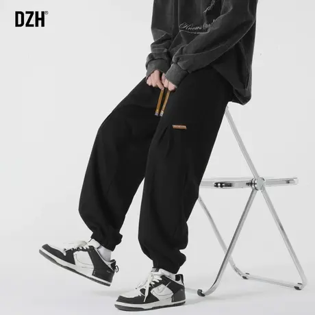 男士美式hiphop裤子休闲百搭运动裤男春秋季潮牌男裤嘻哈裤束脚裤图片