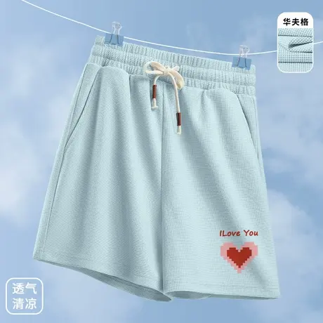 KV真维斯轻薄透气直筒裤子宽松bf慵懒风休闲运动短裤女2025新款夏商品大图