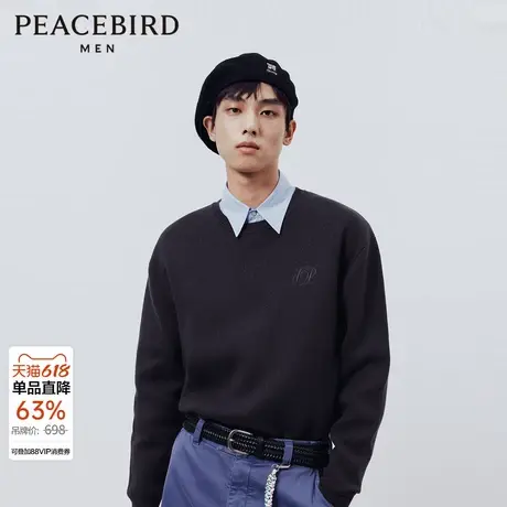 太平鸟男装 春季新款毛套衫针织衫男B1EBE1225图片