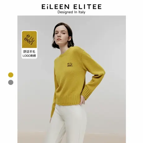 朗姿欧洲EiLEEN ELITEE气质高级感法式羊毛针织衫2024年冬季新款商品大图