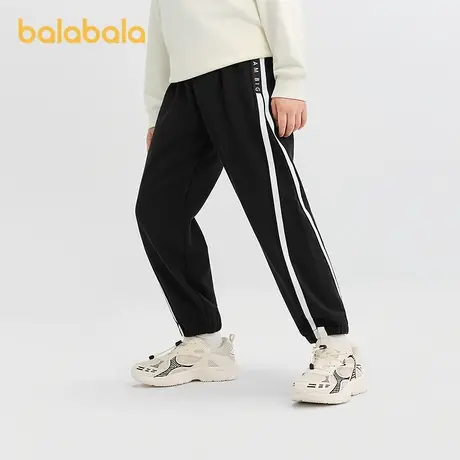 巴拉巴拉balaone童装儿童裤子男童长裤2025秋新款大童卫裤束脚裤图片
