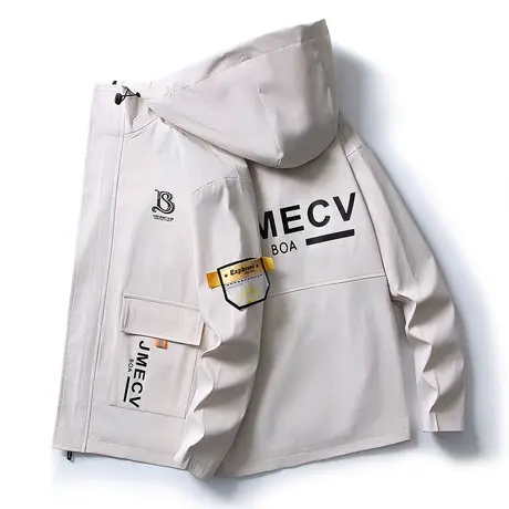 男士潮流百搭外衣2023年春秋季新款飞行潮牌夹克休闲工装外套春装商品大图