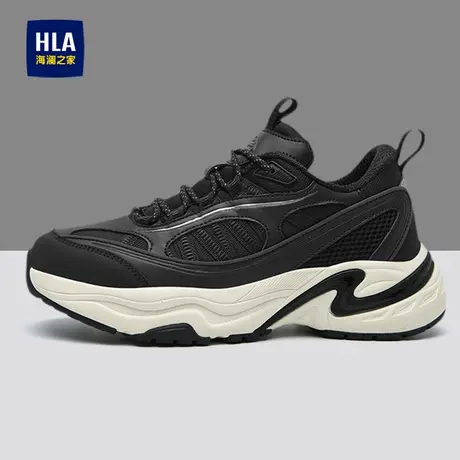 HLA/海澜之家男鞋新款夏季时尚休闲鞋厚底耐磨增高百搭透气运动鞋商品大图