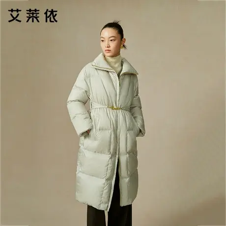 艾莱依奥莱国风羽绒服女新款鸭绒立领时尚设计感复古冬季长款外套图片
