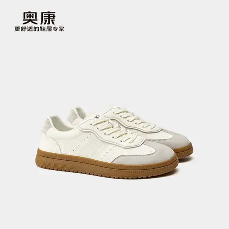 奥康 2025秋季新款男鞋休闲板鞋百搭时尚运动鞋软底舒适德训鞋商品大图