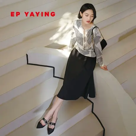 [真丝系列]EP雅莹女装 新中式印花设计感衬衫 2023夏装新款2325A商品大图