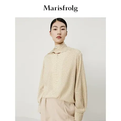 【时尚潮流系列】玛丝菲尔秋季长袖宽松设计感几何衬衫商品大图