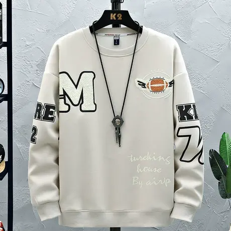 13青少年圆领卫衣男孩12-15岁初中学生长袖t恤14大童春秋装打底衫商品大图