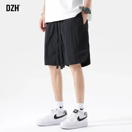 男士黑色短裤男夏季潮牌速干休闲五分裤子男冲锋裤美式机能半截裤商品大图