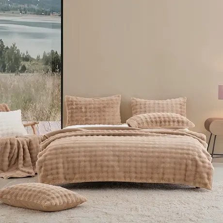 【商场同款】梦洁法兰绒毯加厚保暖家用学生宿舍办公室毯子图片